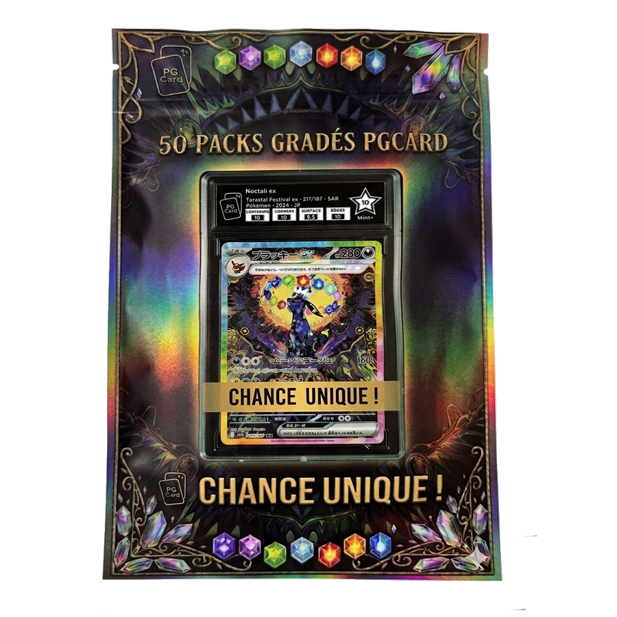 🎁 Pack Mystère Pokémon – Carte Gradée (FR ou JAP) – Édition Limitée PGCard